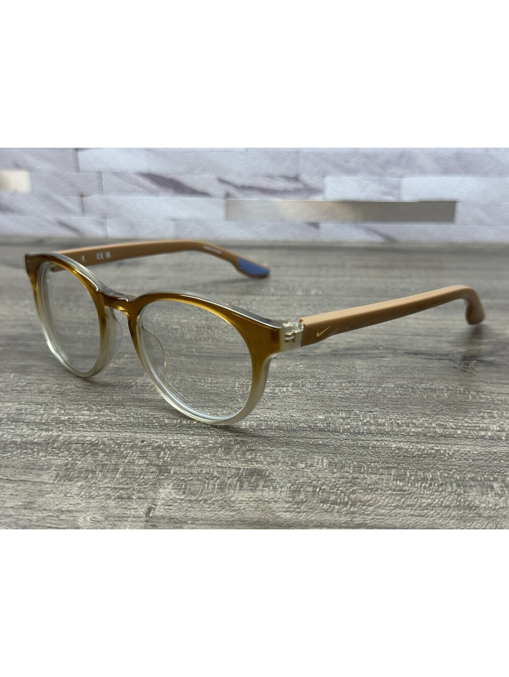 NIKE Eyeglasses ECLIPSE DAWN EV24046 Amber Brown 725 Eyeglasses Frames 49-19-145